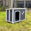 Large Wooden Dog House; Outdoor Waterproof Dog Cage; Windproof and Warm Dog Kennel Easy to Assemble