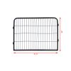 Free shipping High Quality Portable outdoor folding 16-panel heavy duty metal pet playpen YJ