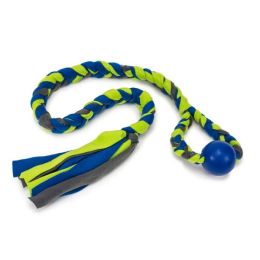 PetSafe Infinitug Fleece Dog Toy Rope with Ball Multi-Color 45 in