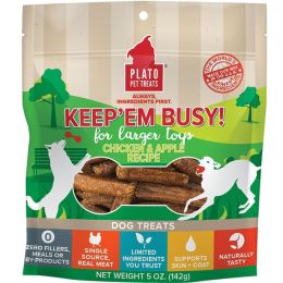 Plato Keep Em Busy Chicken and Apple Treats Large 5Oz