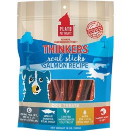 Plato Dog Thinkers Stick Salmon 18Oz