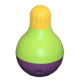 Starmark BobALot Treat Dispensing Dog Toy Purple-Green-Yellow; 1ea-LG