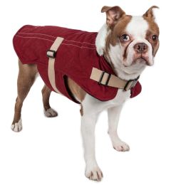 Touchdog Original Sherpa-Bark Designer Fashion-Forward Dog Coat (size: large)