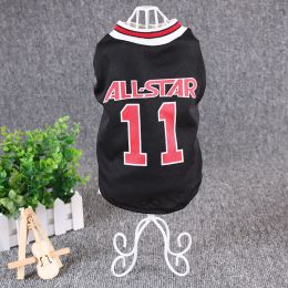 Hot World Cup Ball Spring And Summer Dog Vest Pet Supplies (Color: Black, size: S)