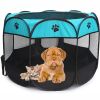 Folding Dog House Octagonal Cage Pet Cage Portable Pet Tent Large Dogs House