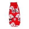 Christmas reindeer maple leaf snowflake festival pet clothes high neck knitting sweater dog cat clothing winter coat