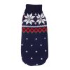 Christmas reindeer maple leaf snowflake festival pet clothes high neck knitting sweater dog cat clothing winter coat