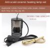 Cage for dogs and cats hanging insulated lights; ceramic heating lamp set; suitable for parrots; tortoises; reptiles; lizards; kittens and dogs; birds