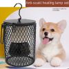 Cage for dogs and cats hanging insulated lights; ceramic heating lamp set; suitable for parrots; tortoises; reptiles; lizards; kittens and dogs; birds