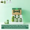 dog Poop Bags Disposable Dog Litter Bag Bulk Poop Bag With Belt Clip And Bone Bag Dispenser Biodegradable Epi Eco Friendly