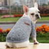 Bulldog Puppy Cat Pet Clothes Hoodies Two-legged Clothing Knitting Wool Small And -sized Dogs Clothes