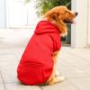 Pet Hoodie For Small Medium Large Dogs; Soft Fleece Dog Clothes With Hat & Pocket; Pet Winter Apparel